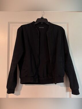 Women's Black Bomber Jacket